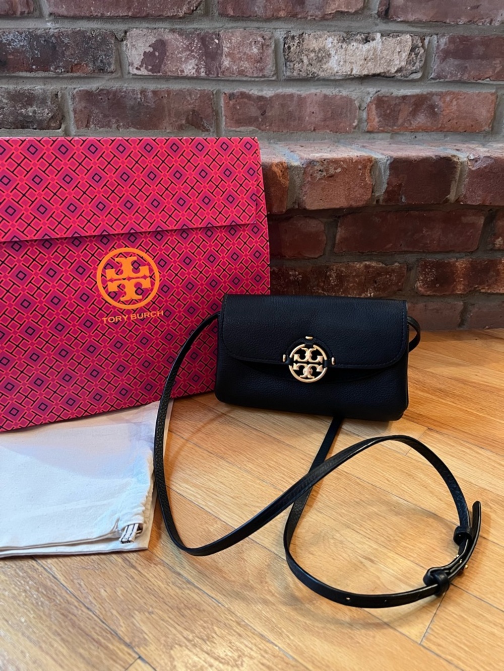 Tory Burch Black Miller Wallet Crossbody